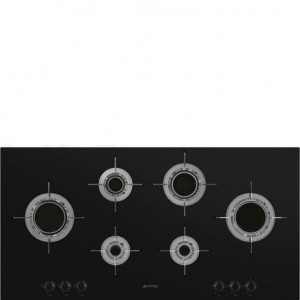 Płyta gazowa Smeg PVL6106CN Czarne szkło