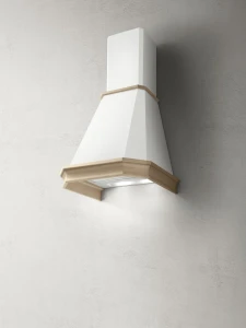 Okap Elica EMERALD WH/A/90 T.GREZZO Biały + surowe drewno