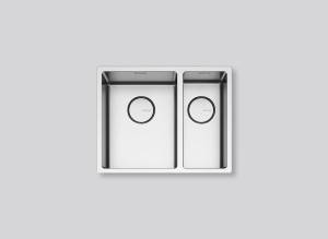 Falmec Zlewozmywak COMO 3118 INOX dwukomorowy wpuszczany/nakładany/podwieszany
