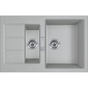 Zlew Franke Tectonite Sirius S2D 651-78 Kamienny Szary
