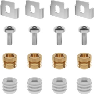 Akcesoria do zlewozmywaków Fragranit, Tectonite Zaczepy do cienkich blatów podbudowa (4 szt)