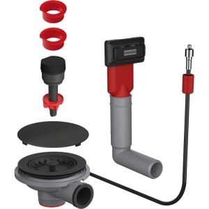 Akcesoria Zlewozmywaki Zestaw odpływowy Czarny mat 112.0658.446