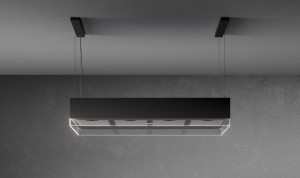 Okap wyspowy Falmec Vetra Circle.Tech Isola 120, czarny 600 m3/h z pilotem 