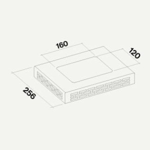 Kominowy zespół filtrujący do okapów wyspowych z filtrem Carbon.Zeo Falmec KACL.949#IF