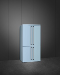 Chłodziarko-zamrażarka wolnostojąca Side by Side typu "French door" Smeg FQ960PB6 Pastelowy błękit