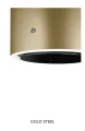 Okap Ciarko Design CDW3801GS Tubus W Gold Steel