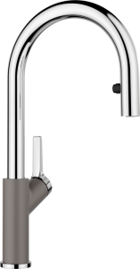 Bateria Blanco CARENA-S Vario Silgranit-Look wulkaniczny szary/chrom 526930