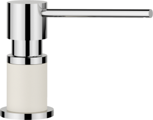 Dozownik LATO Silgranit-Look delikatny biały/chrom 526955