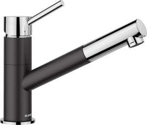 Bateria Blanco KANO-S Silgranit-Look czarny/chrom 526174