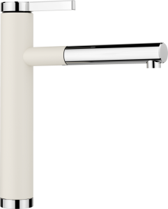 Bateria Blanco LINEE-S Silgranit-Look delikatny biały/chrom 526957