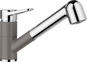 Bateria Blanco WEGA-S II Silgranit-Look wulkaniczny szary/chrom 526983