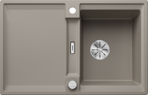 Zlew Blanco ADIRA 45 S Silgranit tartufo odwracalny, korek auto., InFino, mata stalowa składana 527591