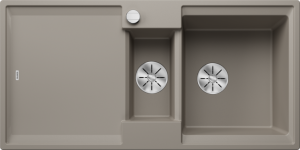 Zlew Blanco ADIRA 6 S Silgranit tartufo odwracalny, korek auto., InFino, mata stalowa składana 527607