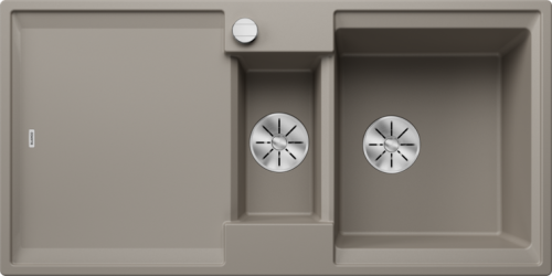 Zlew Blanco ADIRA 6 S Silgranit tartufo odwracalny, korek auto., InFino, mata stalowa składana 527607.png