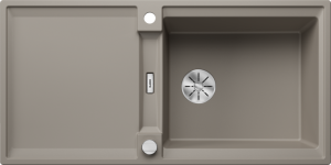 Zlew Blanco ADIRA XL 6 S Silgranit tartufo odwracalny, korek auto., InFino, mata stalowa składana 527623