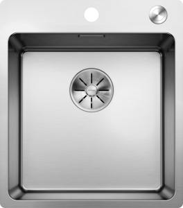 Zlew Blanco ANDANO 400-IF/A stal polerowana, korek auto., InFino, PushControl 525244