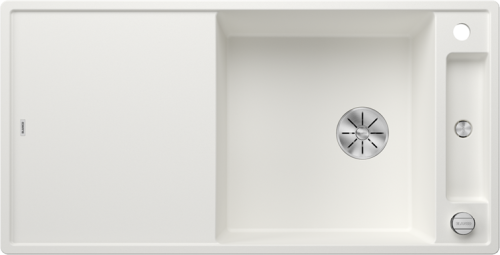 Zlew Blanco AXIA III XL 6 S Silgranit biały odwracalny, korek auto., InFino, deska szkło białe 523514.png