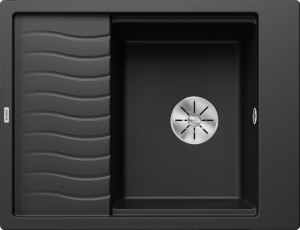 Zlew Blanco ELON 45 S Silgranit czarny odwracalny, InFino, kratka ociekowa 525880