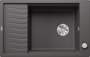 Zlew Blanco ELON XL 6 S Silgranit szarość skały odwracalny, korek auto., InFino, kratka ociekowa 524835