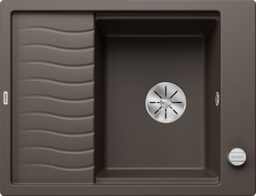 Zlew Blanco ELON 45 S Silgranit kawowy odwracalny, korek auto., , InFino, kratka ociekowa 524823.png
