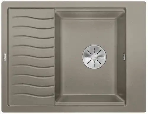 Zlew Blanco ELON 45 S Silgranit tartufo odwracalny, InFino, kratka ociekowa 524831.webp