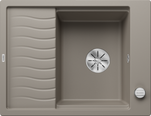Zlew Blanco ELON 45 S Silgranit tartufo odwracalny, korek auto., InFino, kratka ociekowa 524821