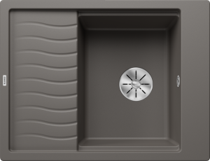 Zlew Blanco ELON 45 S Silgranit wulkaniczny szary odwracalny, InFino, kratka ociekowa 527250