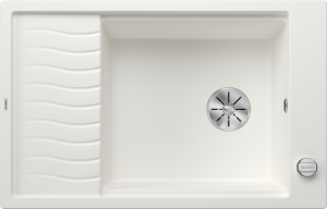 Zlew Blanco ELON XL 6 S Silgranit biały odwracalny, korek auto., InFino, kratka ociekowa 524838