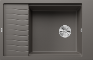 Zlew Blanco ELON XL 6 S Silgranit wulkaniczny szary odwracalny, InFino, kratka ociekowa 527252