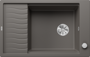 Zlew Blanco ELON XL 6 S Silgranit wulkaniczny szary odwracalny, korek auto., InFino, kratka ociekowa 527253