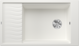 Zlew Blanco ELON XL 8 S Silgranit biały odwracalny, InFino, kratka ociekowa 524874