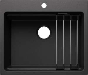 Zlew Blanco ETAGON 6 Silgranit antracyt, bez armatury, szyny 527749
