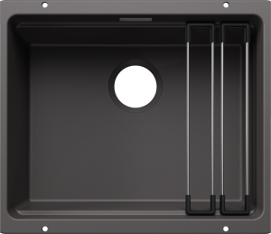 Zlew Blanco ETAGON 500-U Silgranit szarość skały, bez armatury, szyny 527758