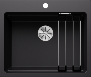 Zlew BLANCO ETAGON 6 Silgranit czarny InFino, szyny