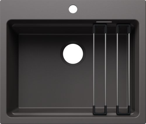 Zlew Blanco ETAGON 6 Silgranit szarość skały, bez armatury, szyny 527750.png