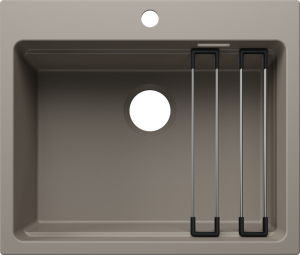 Zlew Blanco ETAGON 6 Silgranit tartufo, bez armatury, szyny 527753