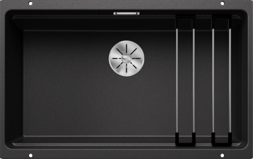 Zlew Blanco ETAGON 700-U Silgranit antracyt, InFino, szyny 525167.png