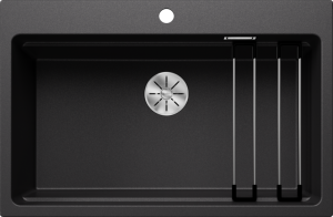 Zlew Blanco ETAGON 8 Silgranit antracyt, InFino, szyny 525187