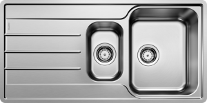 Zlew Blanco LEMIS 6 S-IF stal szczotkowana, odwracalny 523032