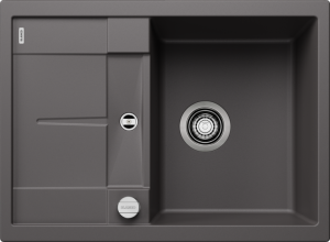 Zlew Blanco METRA 45 S Compact Silgranit szarość skały odwracalny, korek auto. 519573