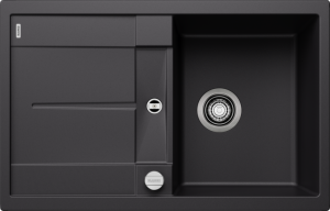 Zlew Blanco METRA 45 S Silgranit czarny odwracalny, korek auto. 525914