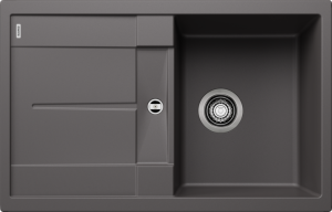 Zlew Blanco METRA 45 S Silgranit szarość skały odwracalny, korek auto. 518868