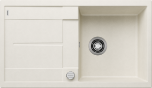 Zlew Blanco METRA 5 S Silgranit delikatny biały odwracalny, korek auto. 527109