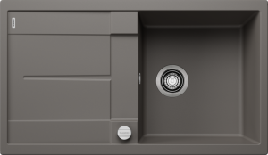 Zlew Blanco METRA 5 S Silgranit wulkaniczny szary odwracalny, korek auto. 527292