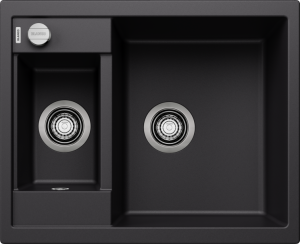 Zlew Blanco METRA 6 Silgranit czarny odwracalny, korek auto. 525922
