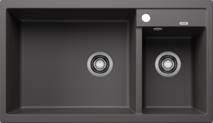 Zlew Blanco METRA 9 Silgranit szarość skały lewa 518886