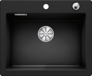 Zlew Blanco PALONA 6 Ceramika PuraPlus czarny, korek auto., InFino 524738