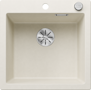 Zlew Blanco PLEON 5 Silgranit delikatny biały, korek auto., InFino 527134