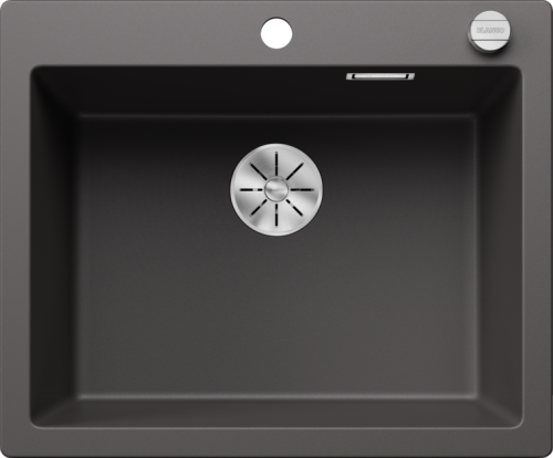 Zlew Blanco PLEON 6 Silgranit szarość skały, korek auto., InFino 523687.png