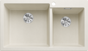 Zlew Blanco PLEON 9 Silgranit delikatny biały lewa, InFino 527641